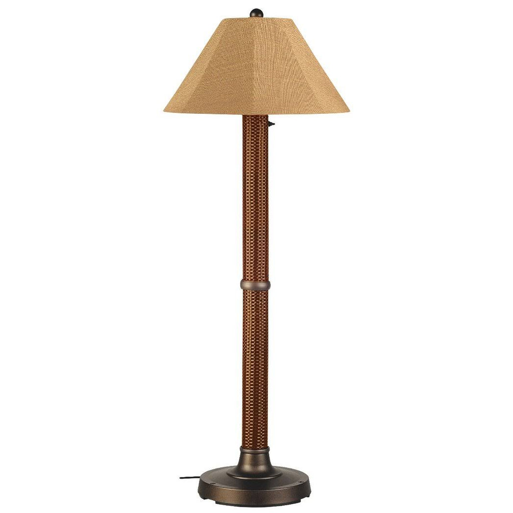 60 inch Floor Lamp with Wicker Body & Linen Shade W333680
