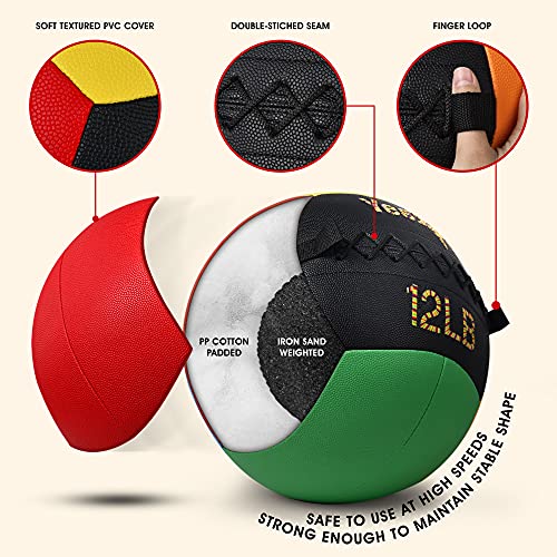 Soft Leather Weighted Medicine Ball J830