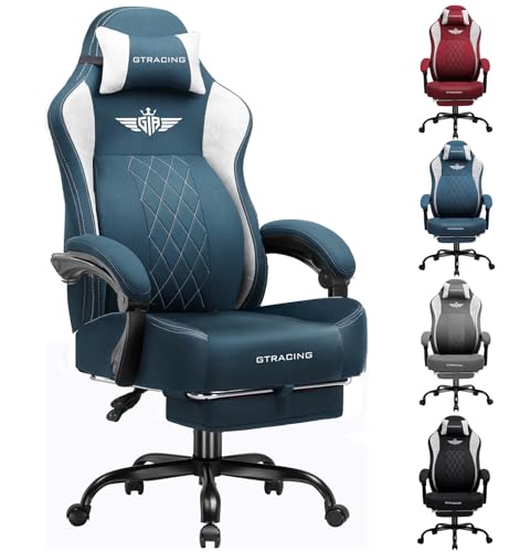 Big and Tall Gaming Chair with Footrest P4210