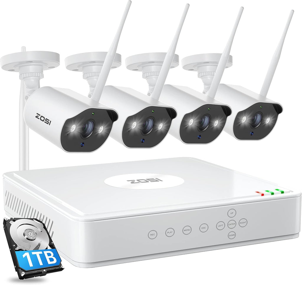 8CH 5MP Lite Home Security Camera System with 8pcs 1080P Bullet Cameras D419