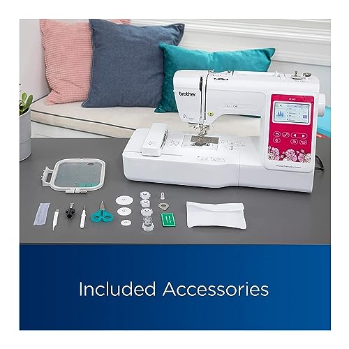 3.7-Inch LCD Touch Display Computerized Embroidery Machine with Sewing Bundle D422