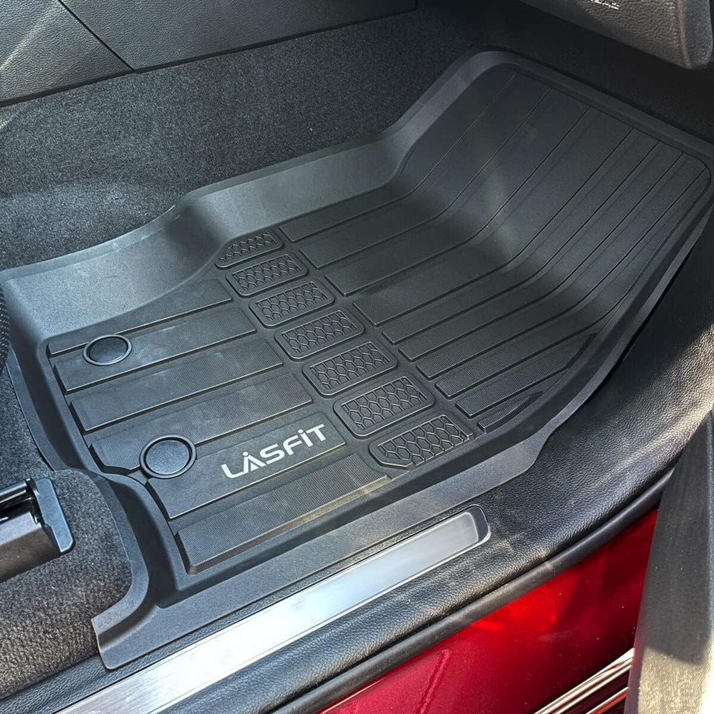 Black TPE Car Floor Liners Front & Rear Rows U42900