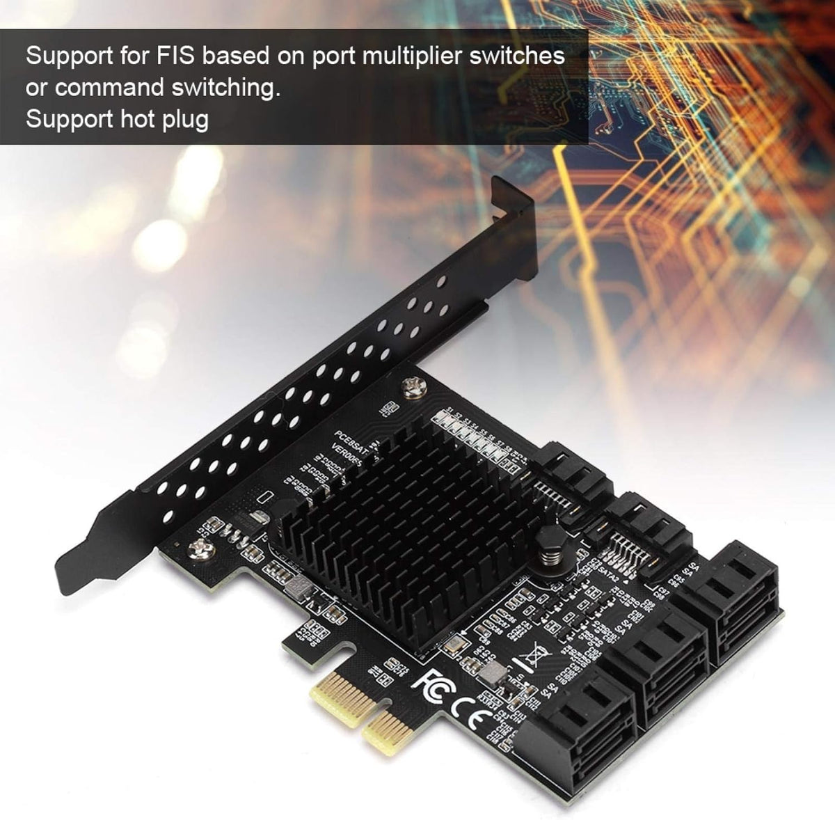 PCIE to SATA3.0 8-Port Expansion Card F854