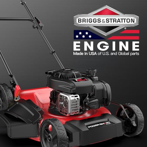 21-Inch 144cc 4-Stroke Gas Push Lawn Mower with 10-Inch Rear Wheels Q5728