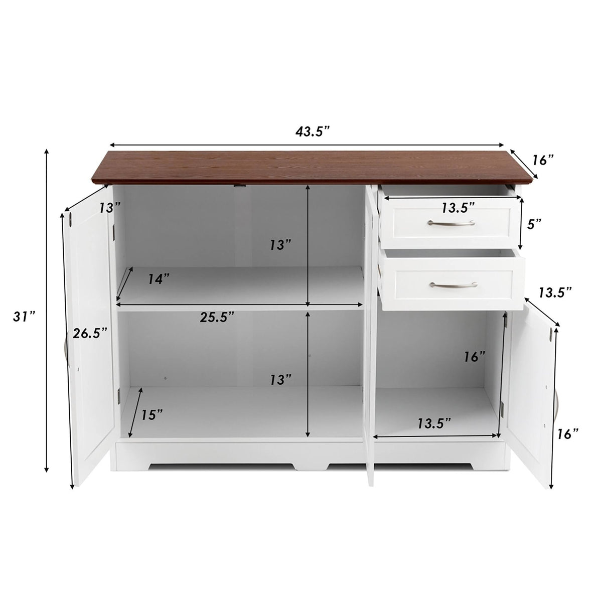 Buffet Server Sideboard Storage Cabinet Console Table X106
