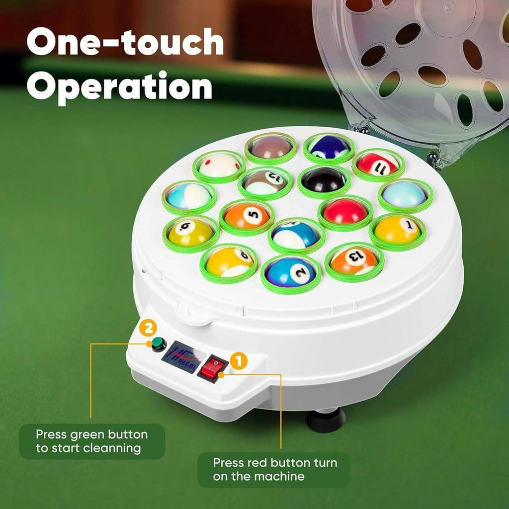Automatic Billiard Ball Cleaner with LED Touch Display Q6635