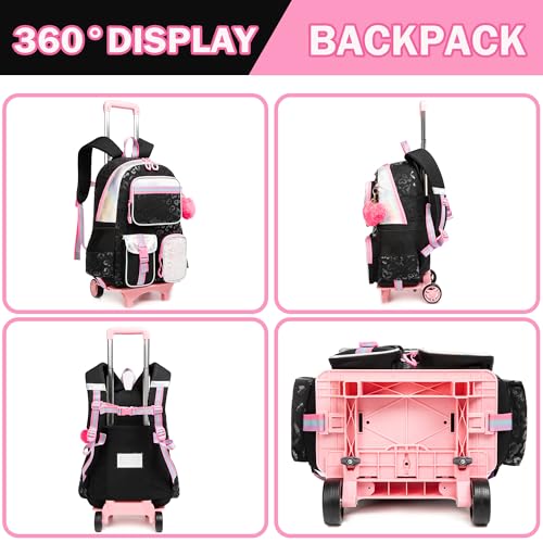 Rolling Backpack with Wheels J163
