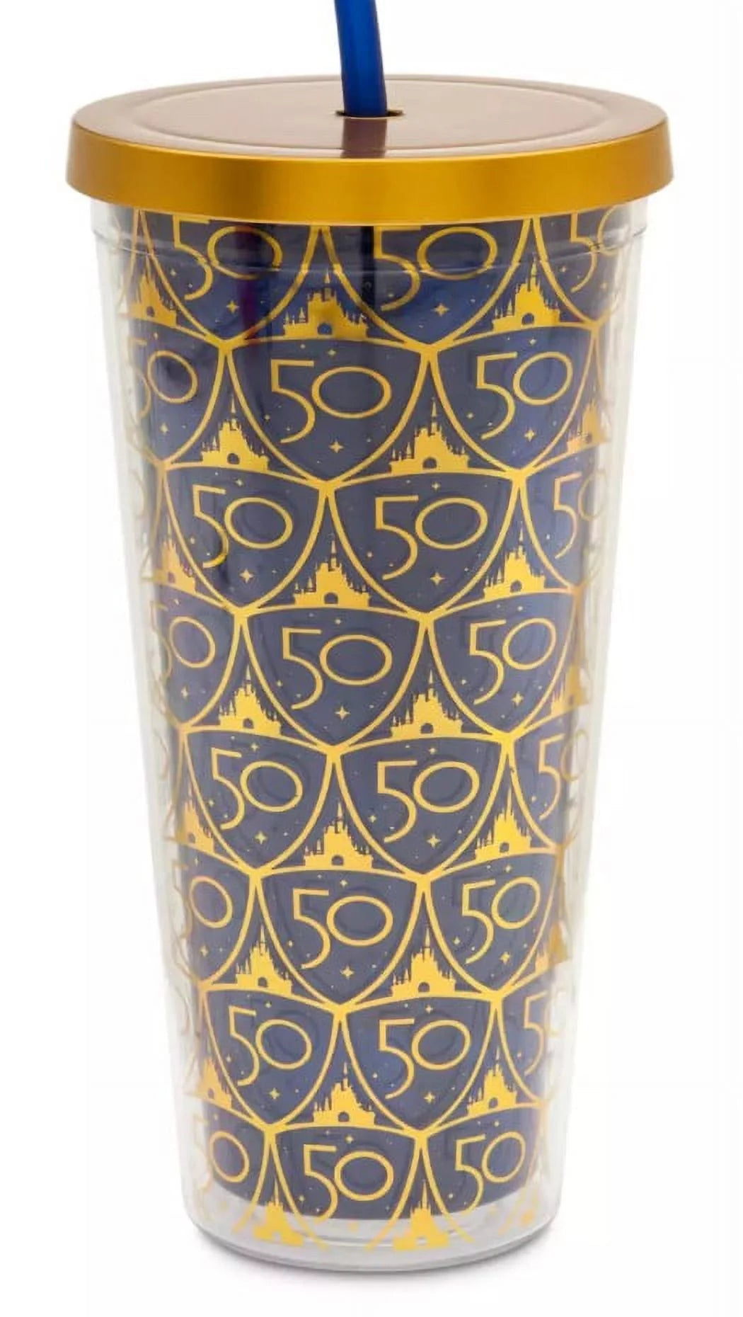 Gold and Blue Acrylic Tumbler K186135