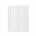 White 27 inch Wide x 39 inch Tall 2 Door Wall Cabinet E4235