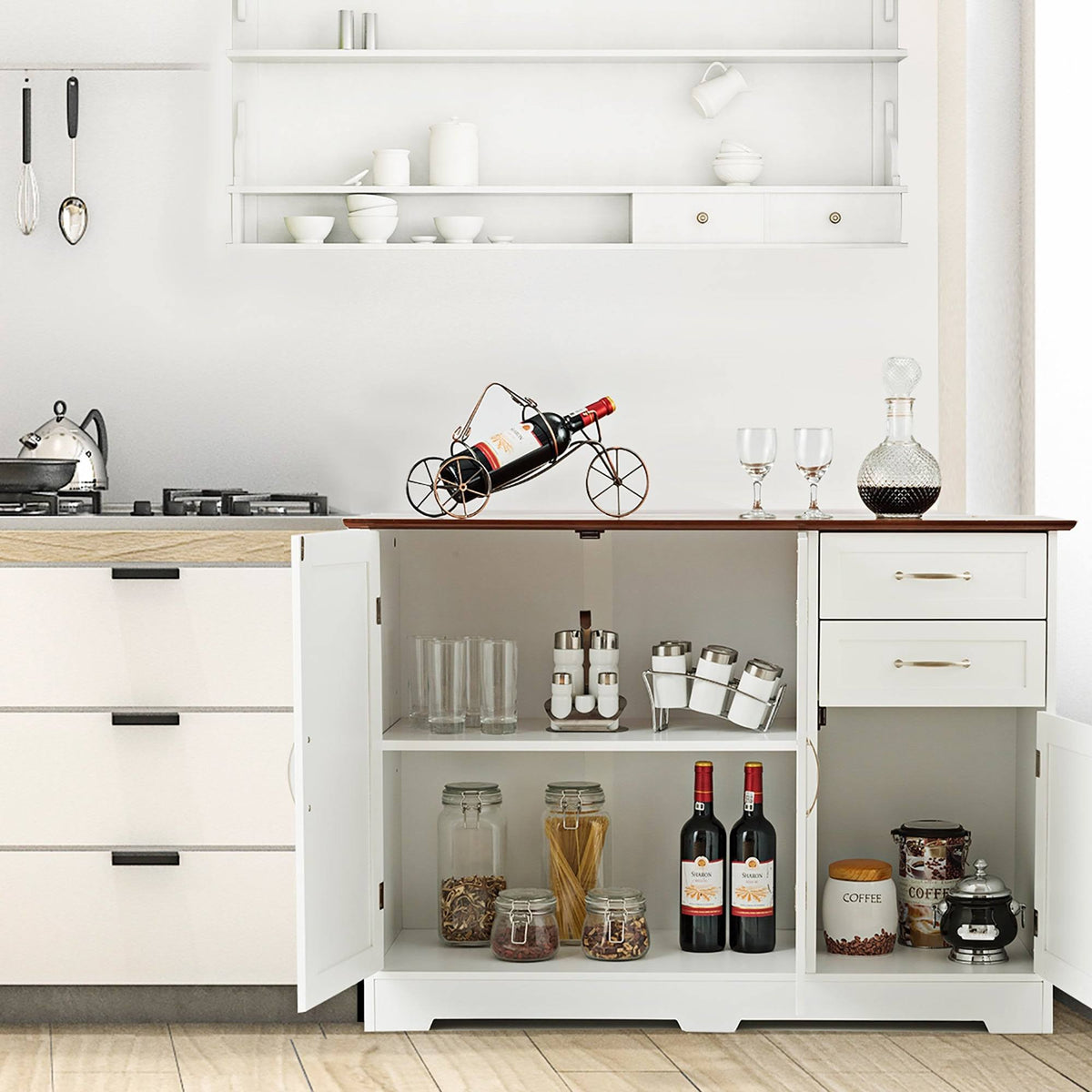 Buffet Server Sideboard Storage Cabinet Console Table X106