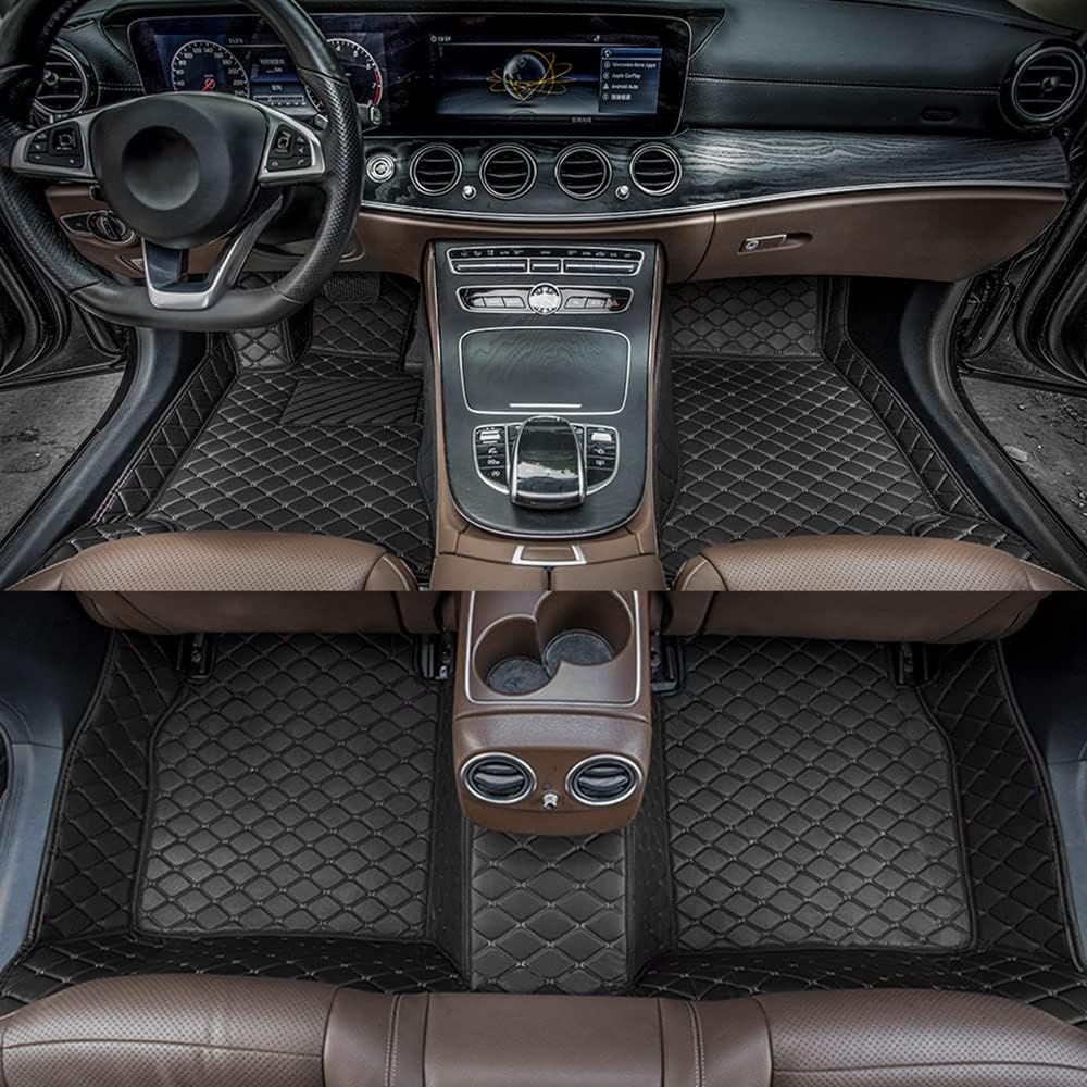 All Weather Non-Slip Leather Car Floor Liners W9725