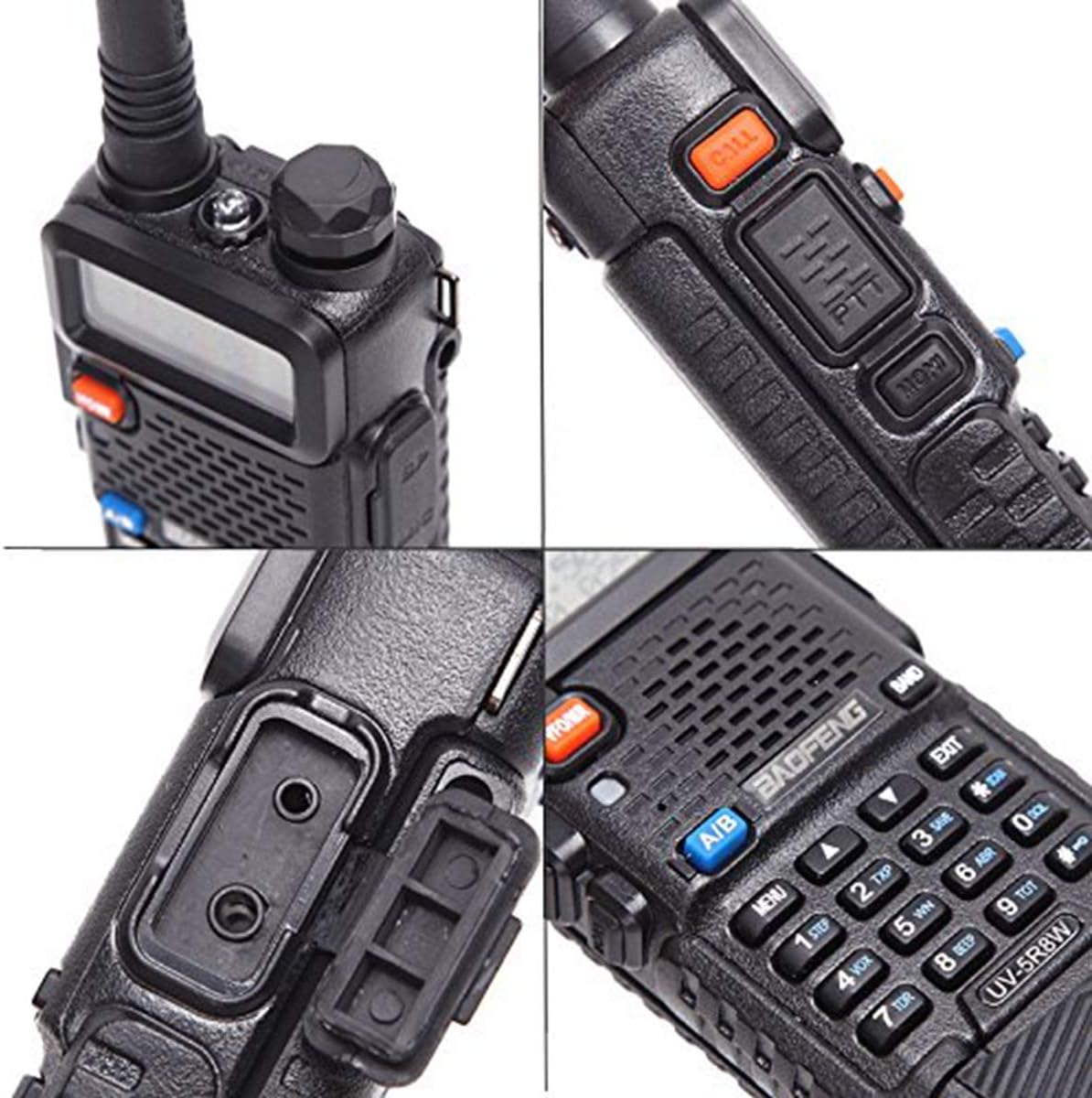 Portable Two-Way Radio with 3800mAh Battery and Tactical Antenna U43866