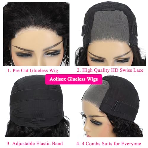 Glueless Human Hair Deep Wave Bob Wig 4x4 Curly Lace Front Wig 180% Density 10 Inch E334