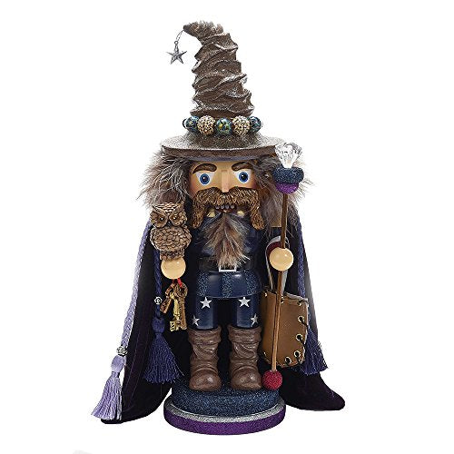 15" Hollywood Wizard Nutcracker with Owl V784995