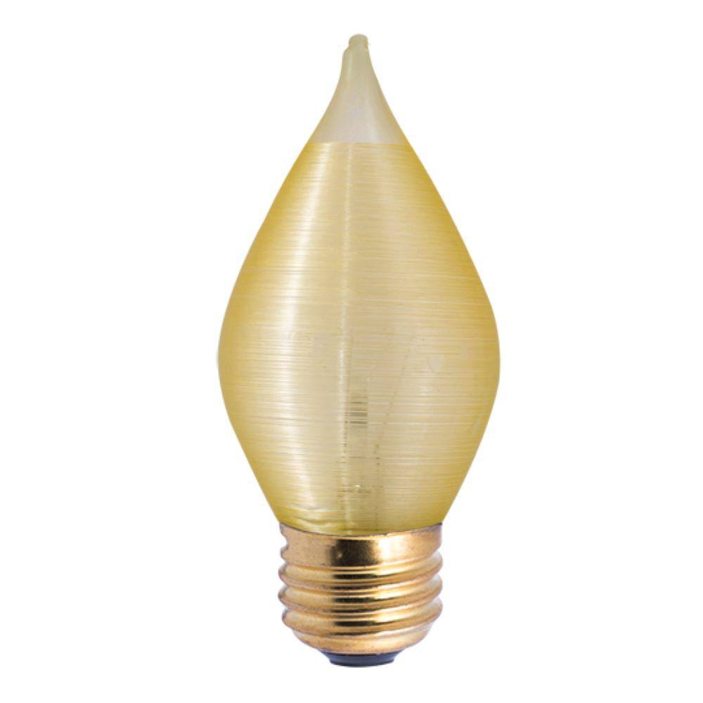 Amber Candelabra Incandescent Bulb 40 Watt F8517