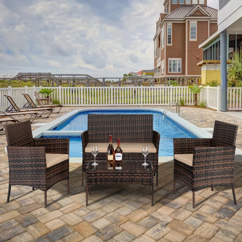 3 Piece Wicker Bistro Set P59308