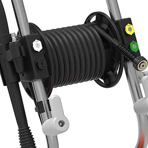 2200 PSI 1.2 GPM Cold Water Electric Pressure Washer with Hose Reel and Turbo Nozzle J7323