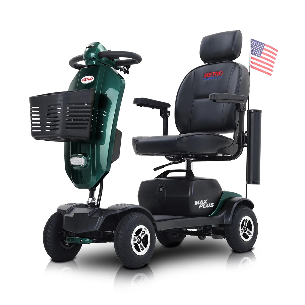 Folding 4 Wheel Scooter with USB Port Purple S11467