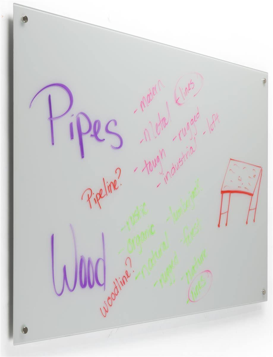 Frameless Magnetic Tempered Glass Write-On Board T5050