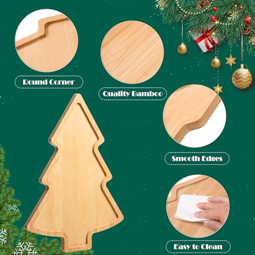 3 Pcs Wooden Serving Platters Assorted Size W529720