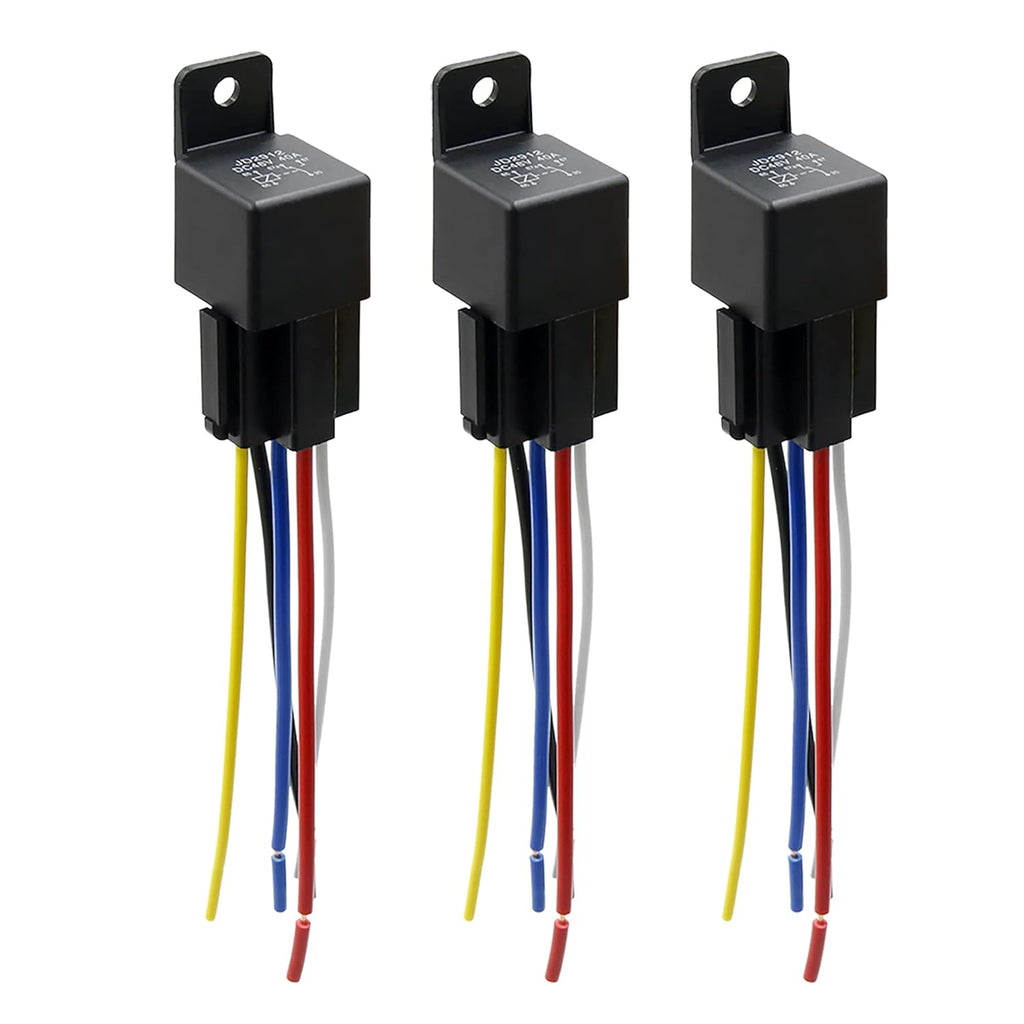 5 Pin DC 48V 40A Car Motor Fuse Relay Switch with Harness O8061