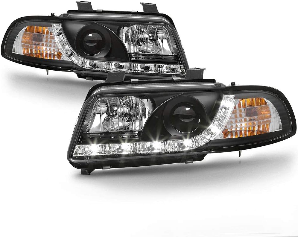 Black Housing Projector Headlights Headlamps Assembly D3327