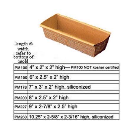 Paper Disposable Loaf Baking Mold Case of 480 U98424