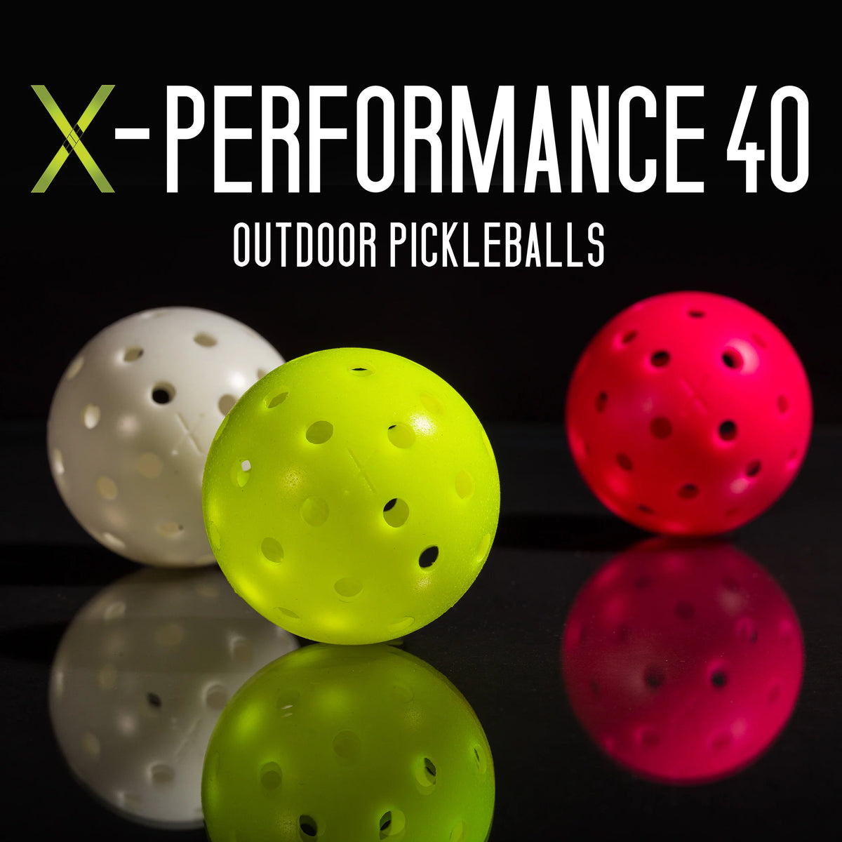 Optic Yellow Outdoor Pickleballs 3 Pack B913052