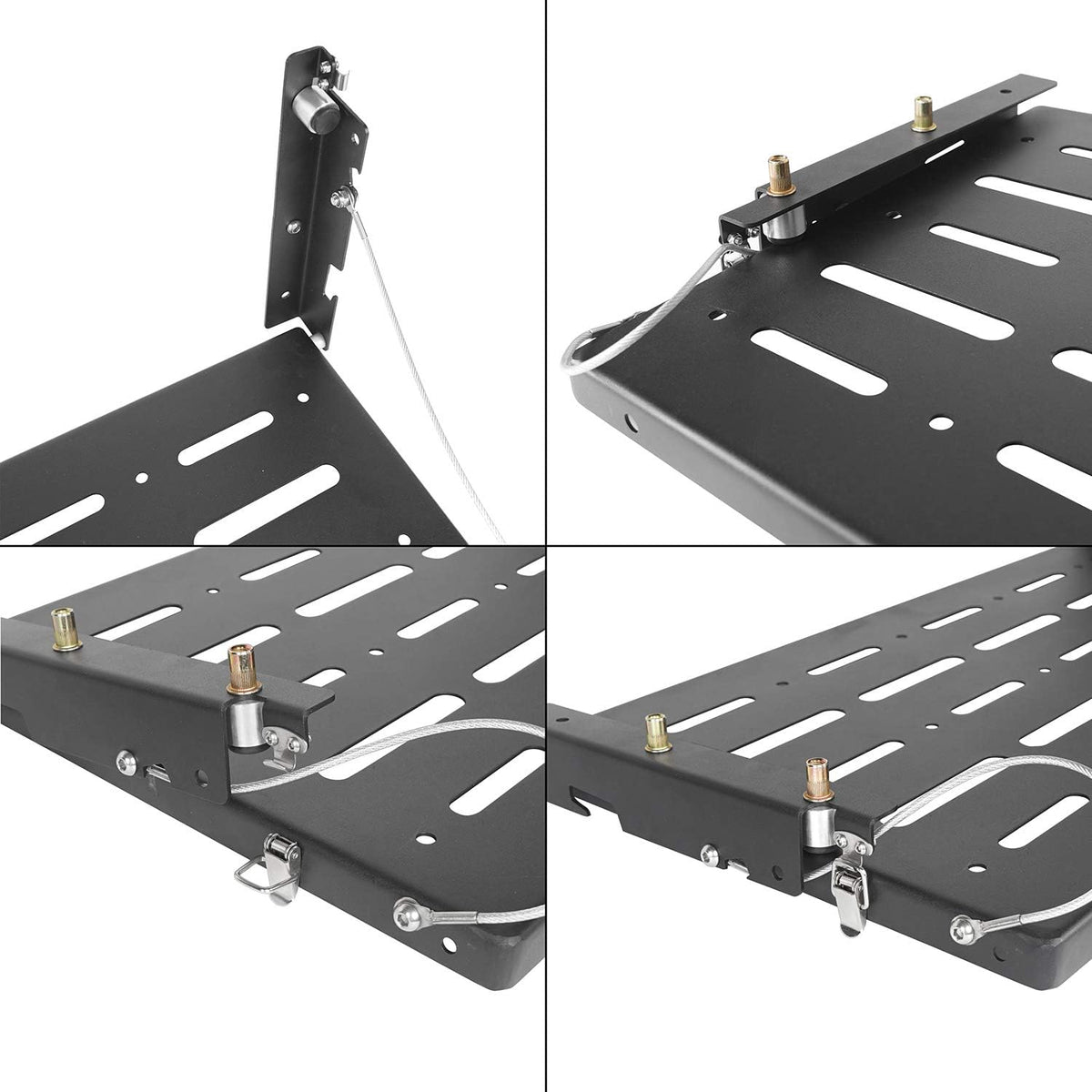 Foldable Metal Tailgate Storage Shelf Y224