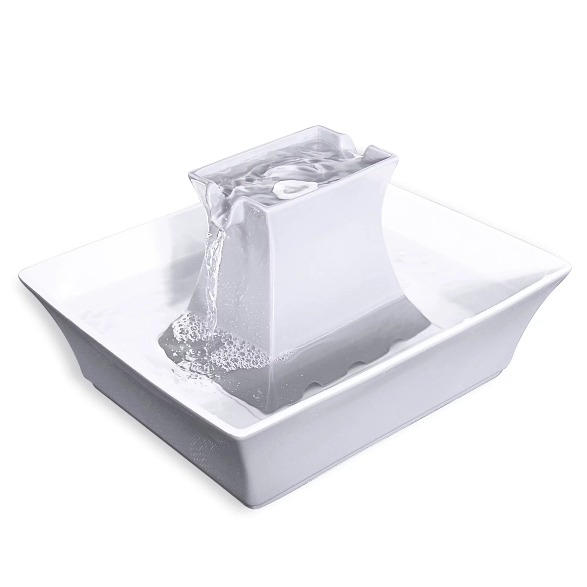Ceramic Pagoda Fountain White K45823