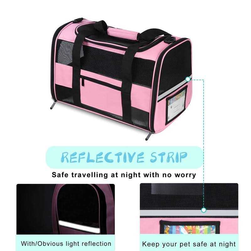 Airline Approved Pet Carrier for Small Dogs and Cats Under 15 Lbs F505