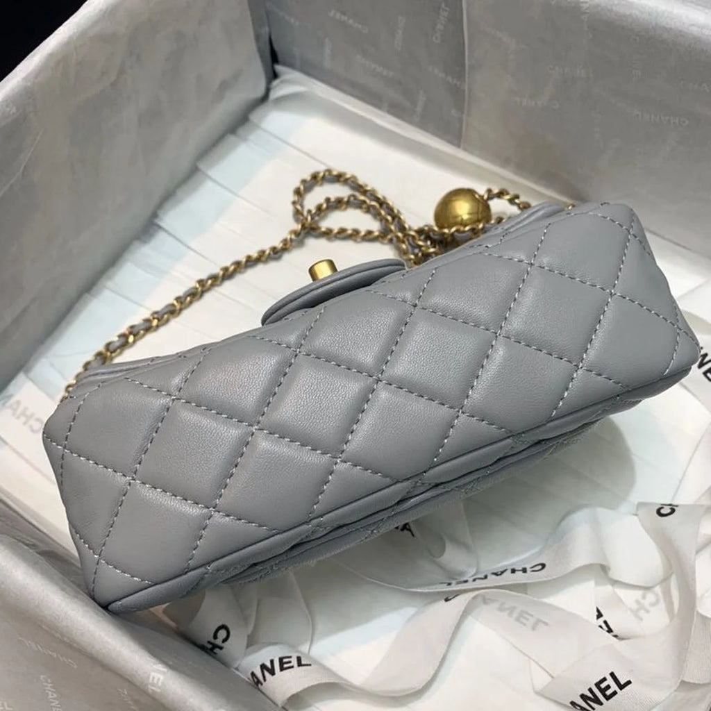 Grey Flap Bag F48106