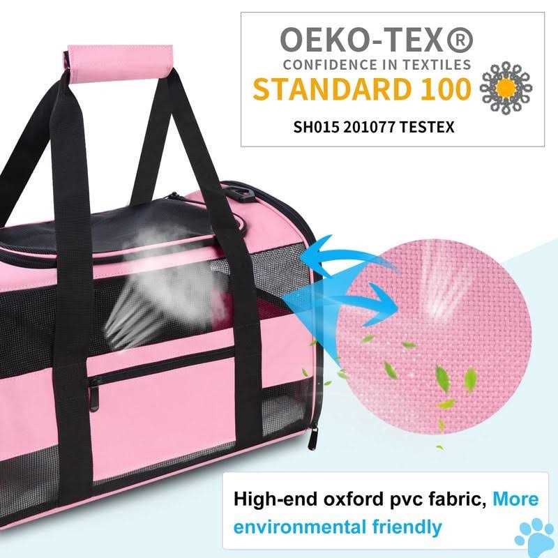 Airline Approved Pet Carrier for Small Dogs and Cats Under 15 Lbs F505
