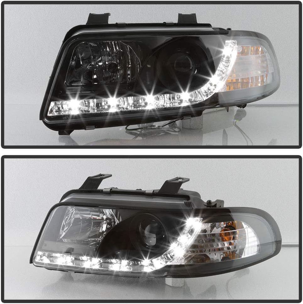 Black Housing Projector Headlights Headlamps Assembly D3327