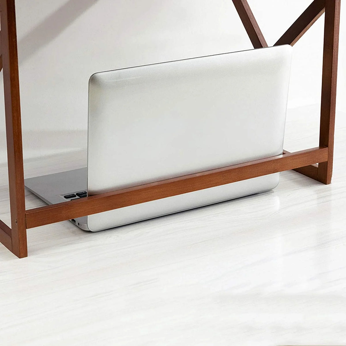 Brown Double Layer Bookshelf 53x37x68cm G927459