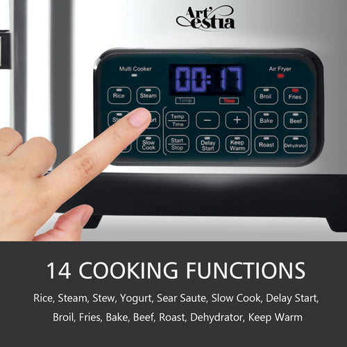 12-in-1 Multi Cooker with 6.5 QT Removable Cooking Bowl L100