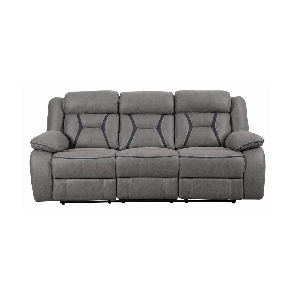 Grey Upholstered Motion Sofa V463468