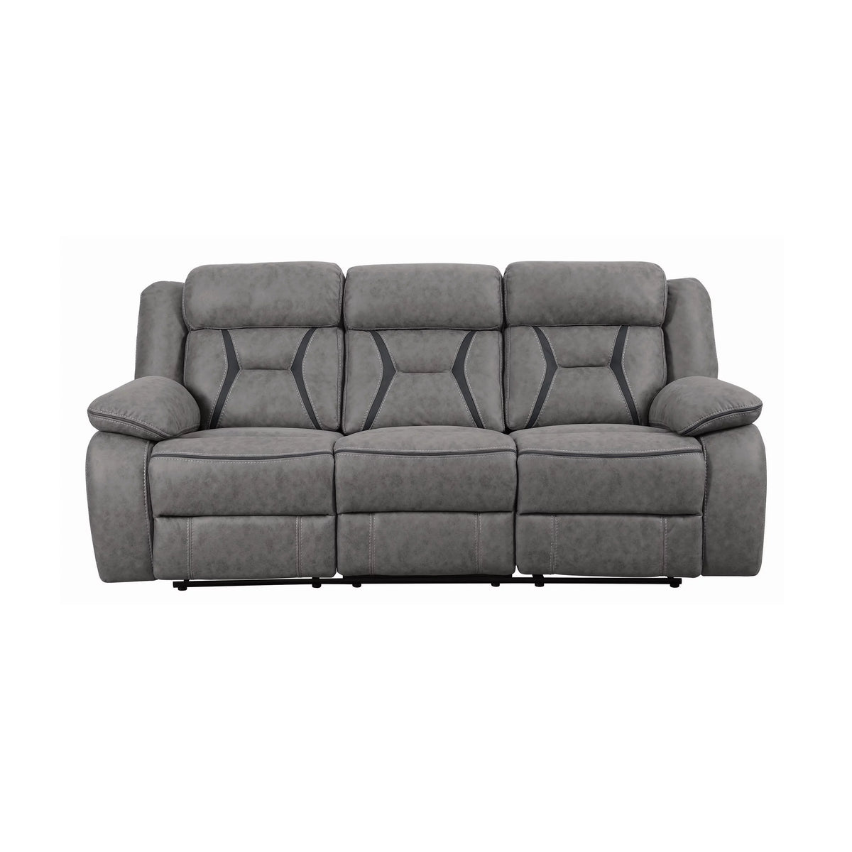 Grey Upholstered Motion Sofa V463468