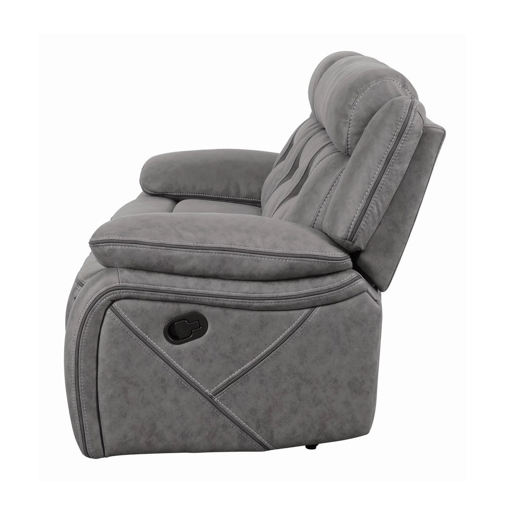 Grey Upholstered Motion Sofa V463468