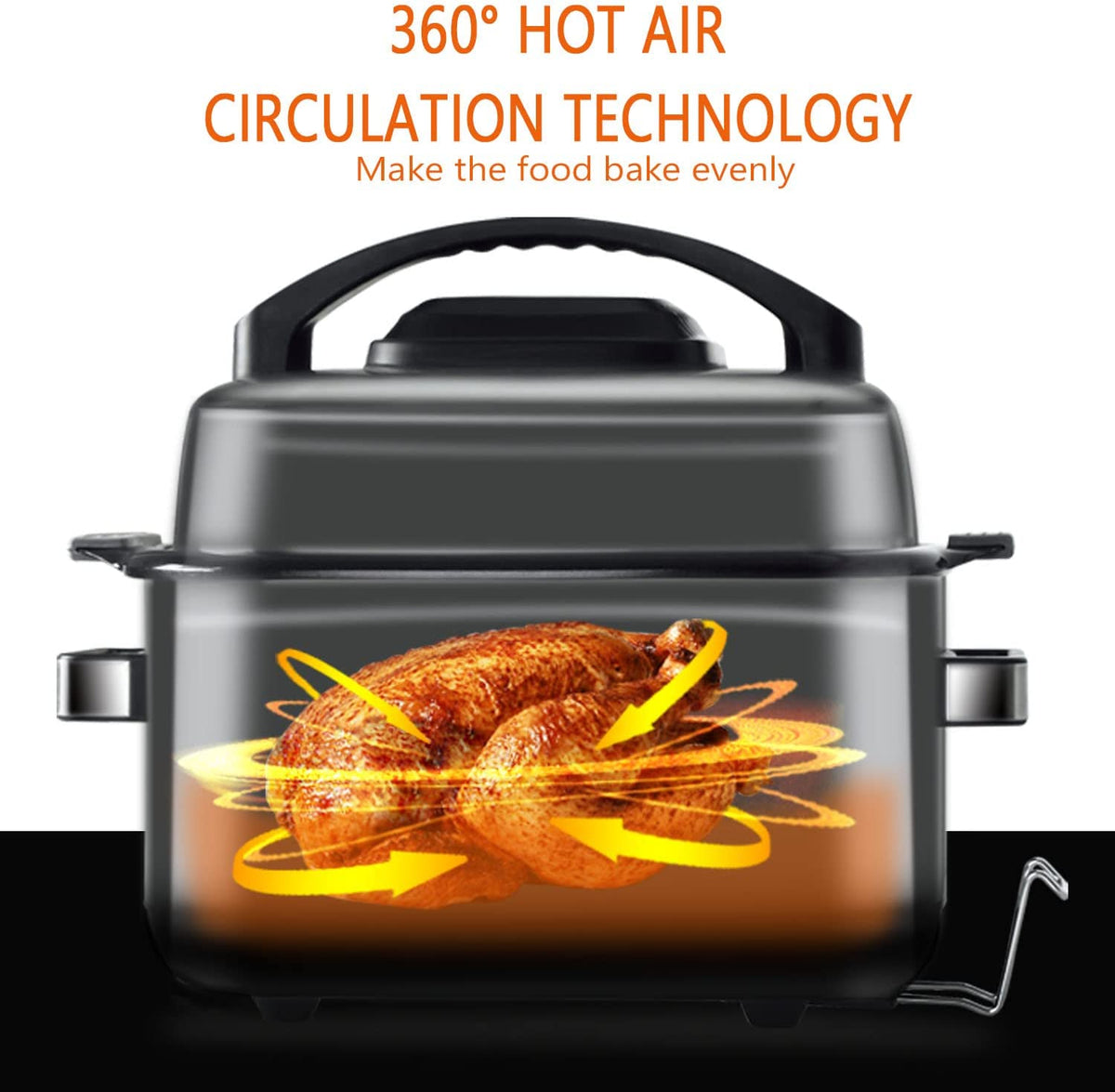 12-in-1 Multi Cooker with 6.5 QT Removable Cooking Bowl L100