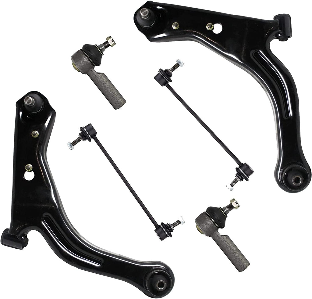 Front Lower Control Arms with Ball Joint Outer Tie Rods Sway Bars 6pc Set U470648