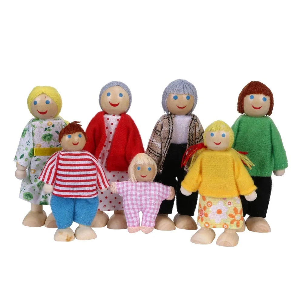 7pcs Wooden Doll Family Educational Toys G734465
