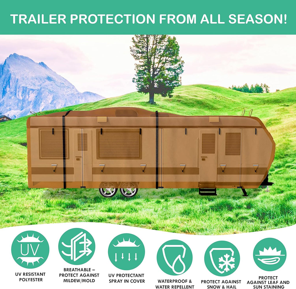 RV Trailer Covers with Storage Bag C163