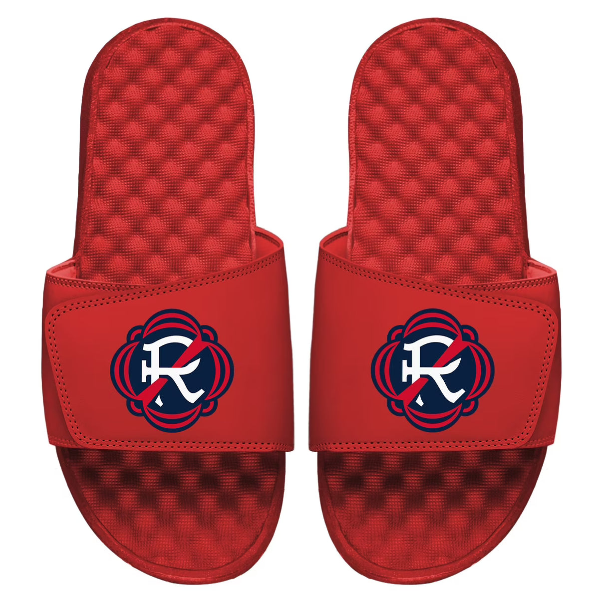 Red New England Revolution Primary Team Logo Slide Sandals V17837