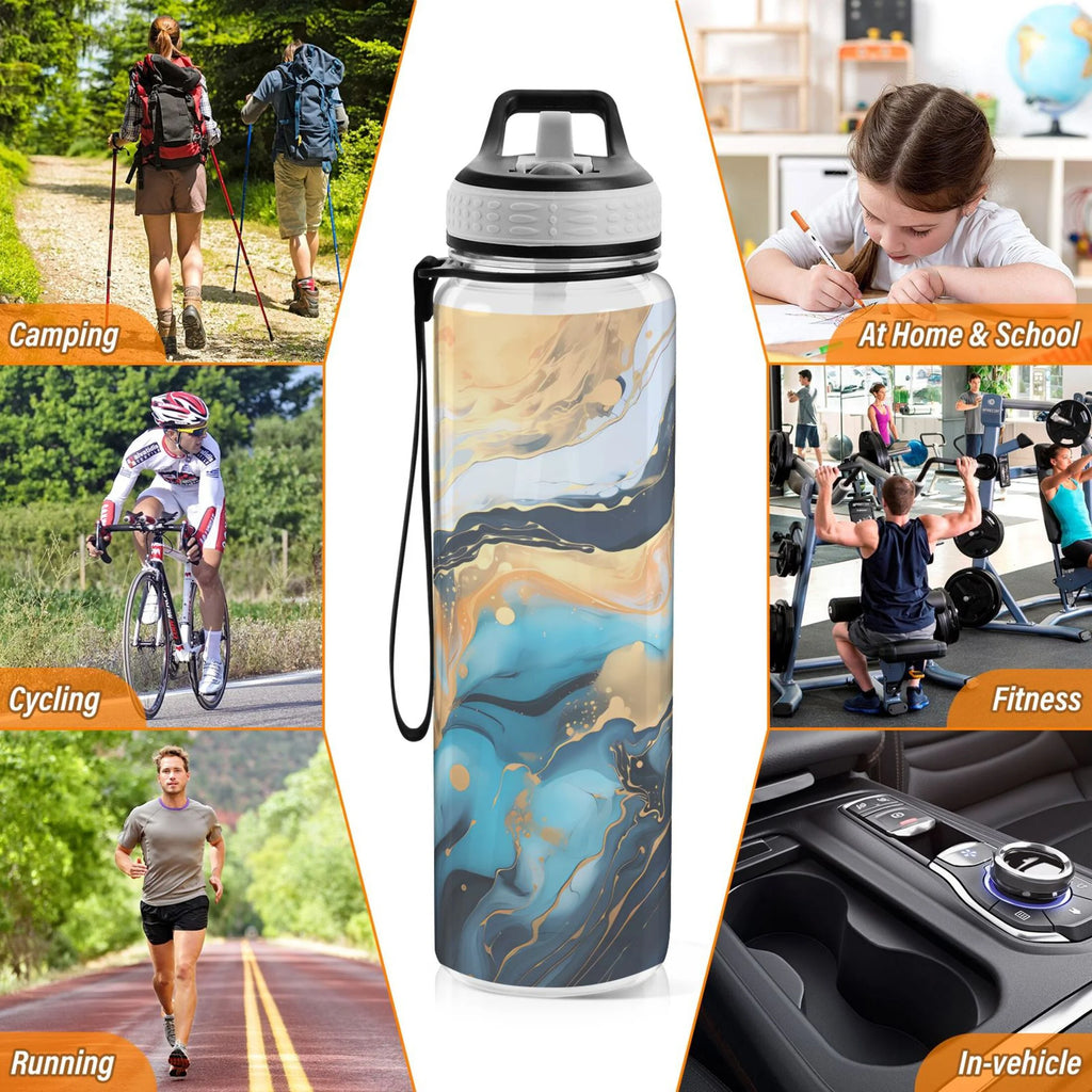 32oz Tritan Leakproof Water Bottle with Straw L353
