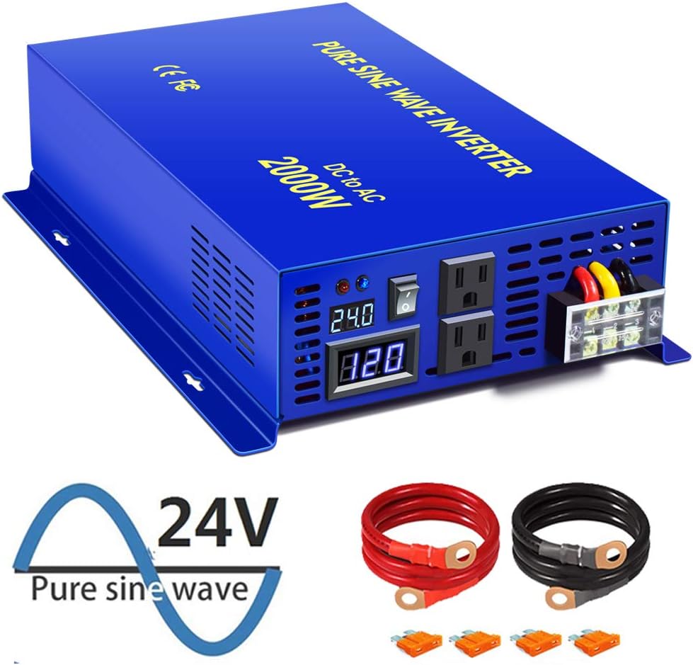 Pure Sine Wave Power Inverter 2500 Watt with Dual AC Receptacles G370050