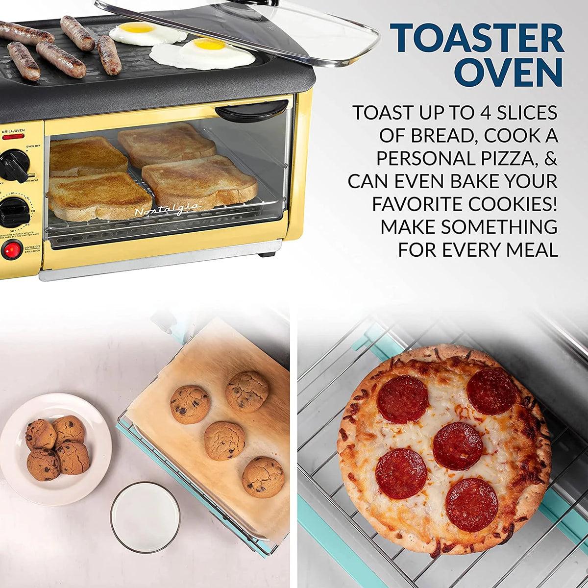 Yellow 3-in-1 Electric Breakfast Station C9442