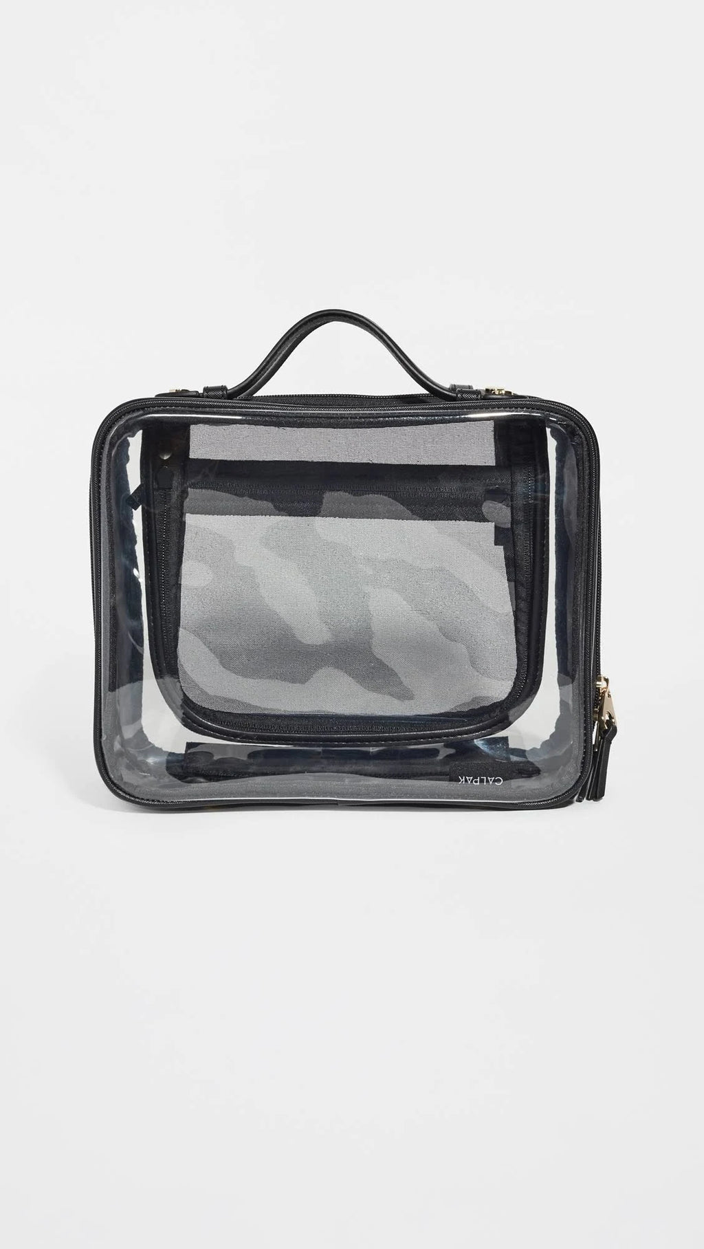 Clear Cosmetic Case Black One Size G295