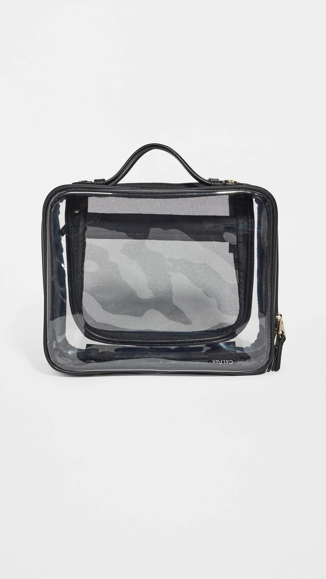 Clear Cosmetic Case Black One Size G295
