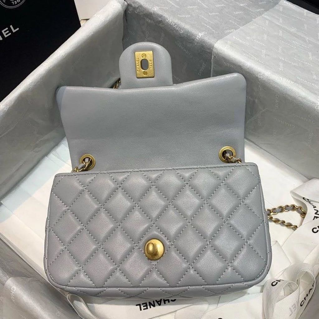 Grey Flap Bag F48106